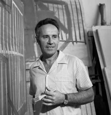 Moshe Kupferman at His Studio